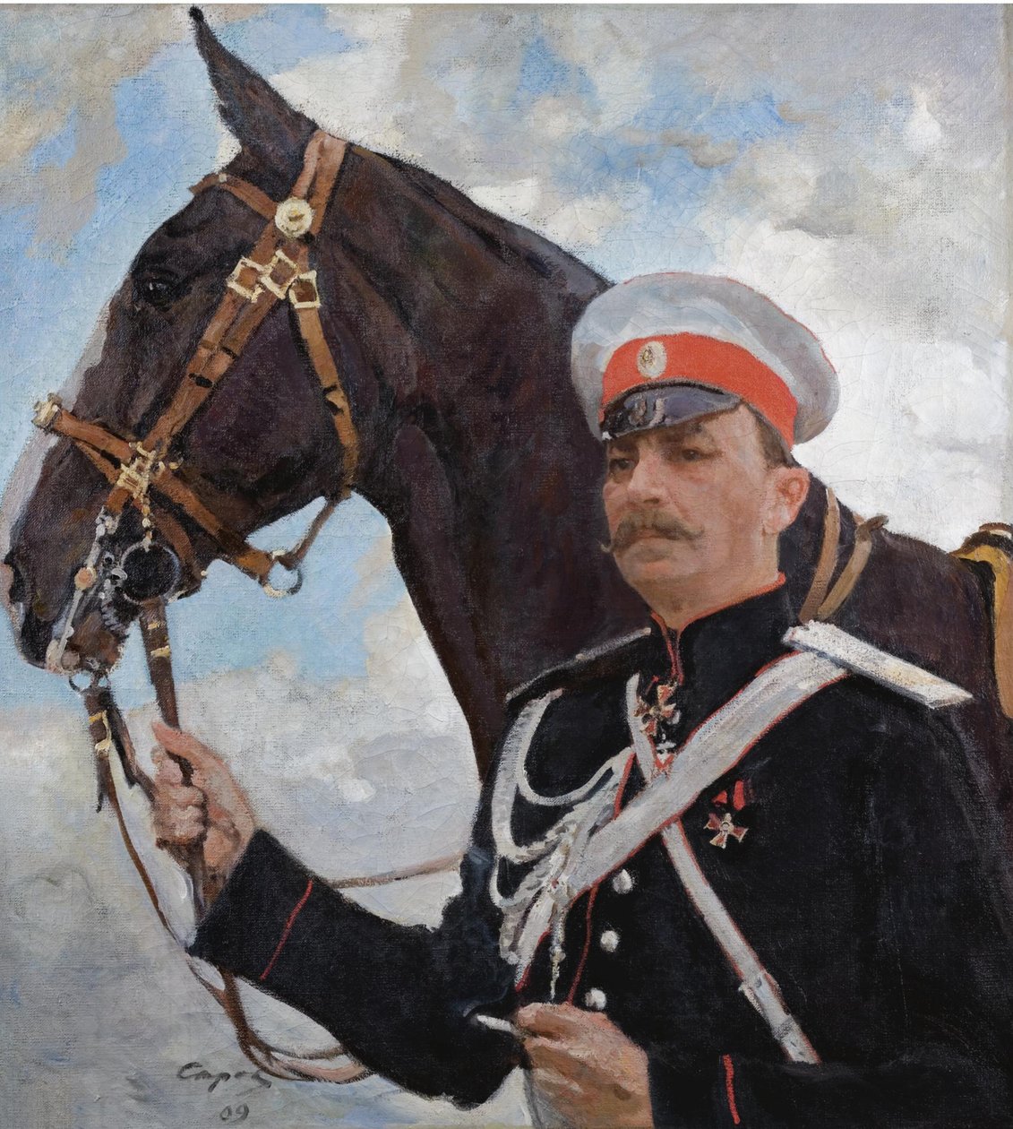 Portræt af prins Felix Yusupov, grev Sumarokov-Elston 1856-1928, 1909 af Valentin Aleksandrovich Serov