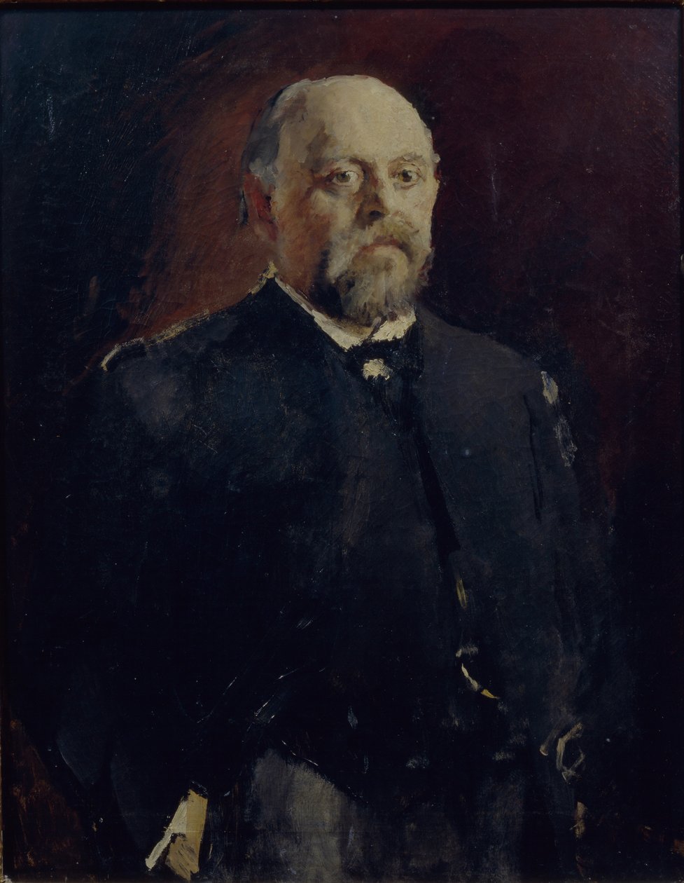 Portræt af Sava Mamontov 1841-1918, 1890 af Valentin Aleksandrovich Serov