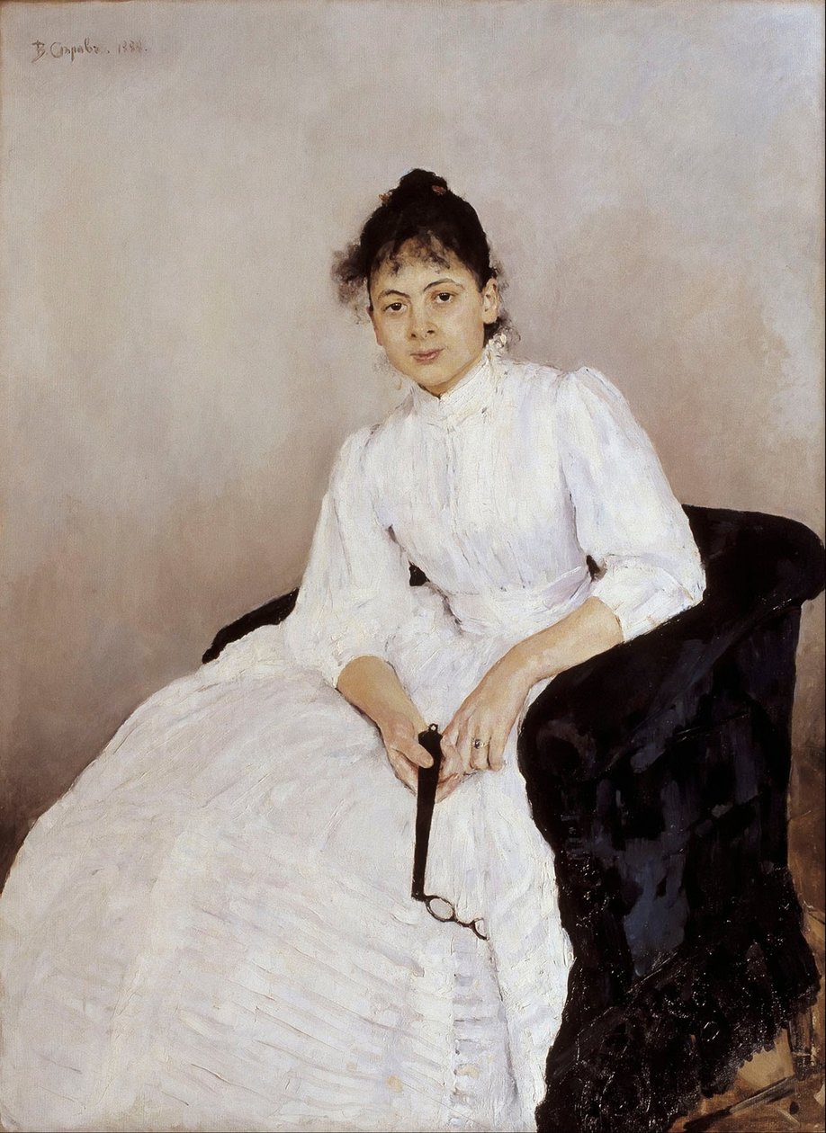 Portræt af kunstneren Maria Yakunchikova-Weber 1870-1902, 1885-1887 af Valentin Aleksandrovich Serov