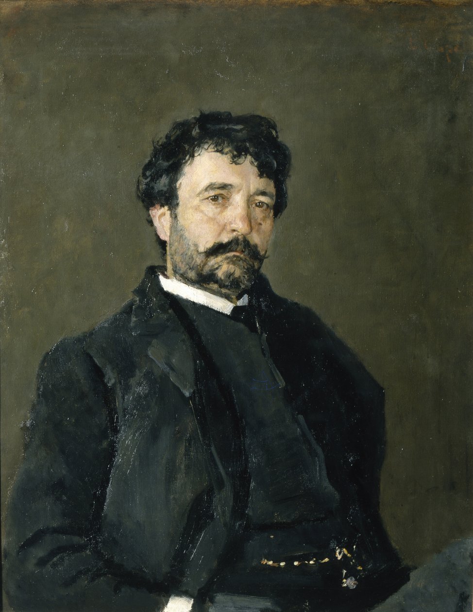 Portræt af operasangeren Angelo Masini 1844-1926, 1890 af Valentin Aleksandrovich Serov