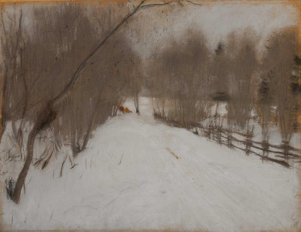 Vintervejen til Domotkanovo, 1904 af Valentin Aleksandrovich Serov