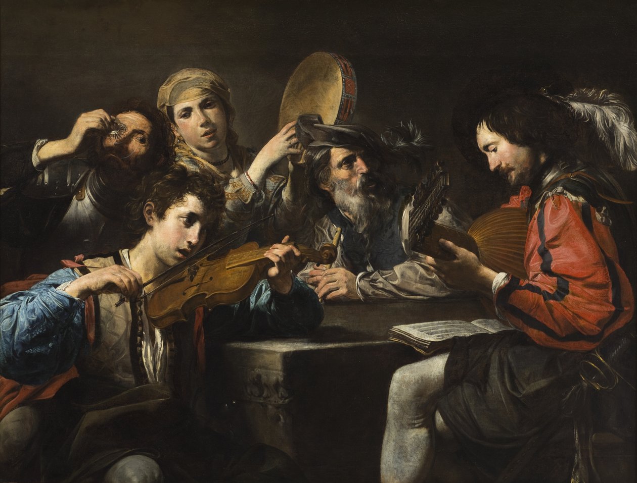 Et musikalsk selskab af Valentin de Boulogne
