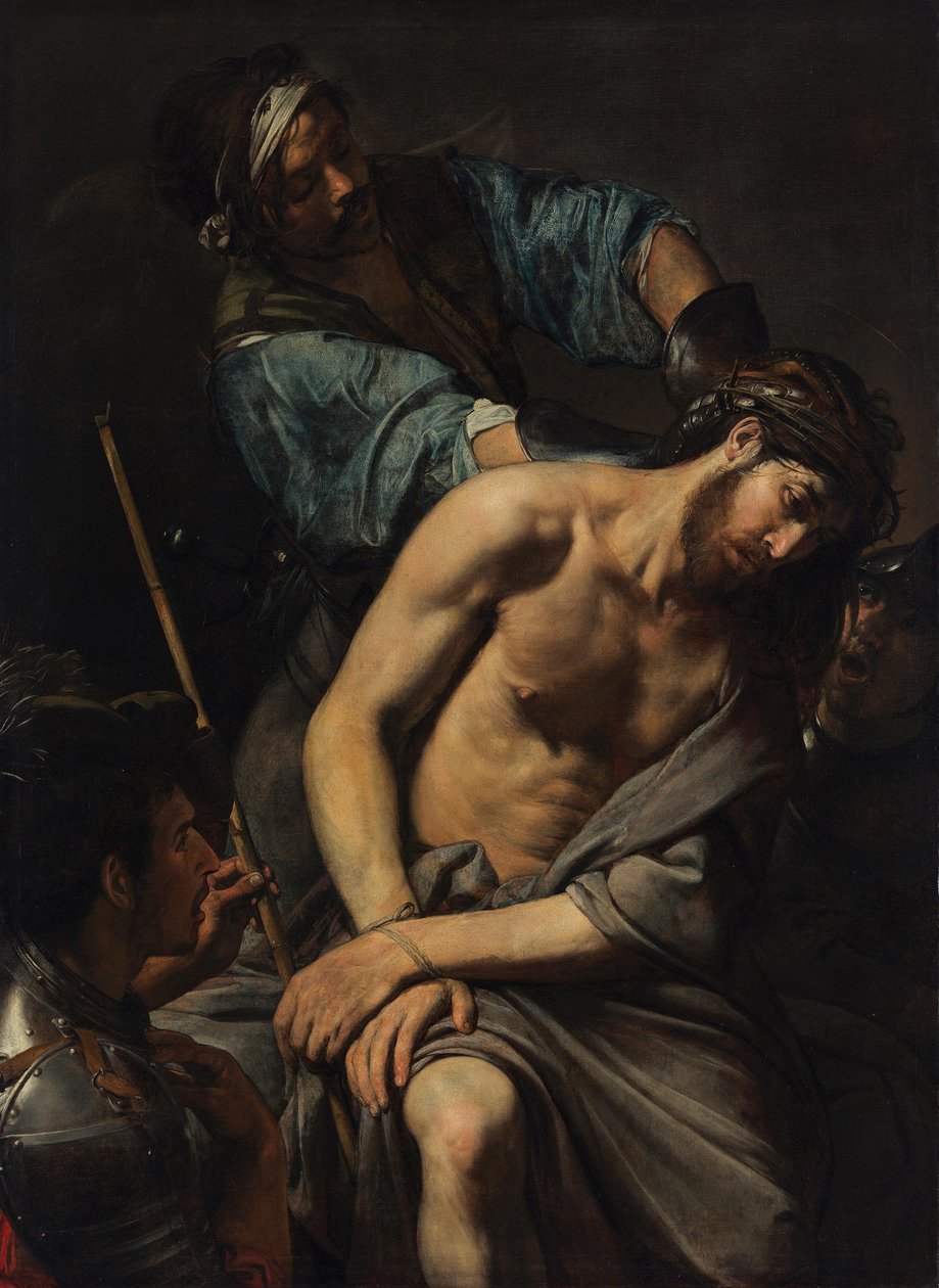 Tornekronepålæggelsen og spotten af Kristus af Valentin de Boulogne