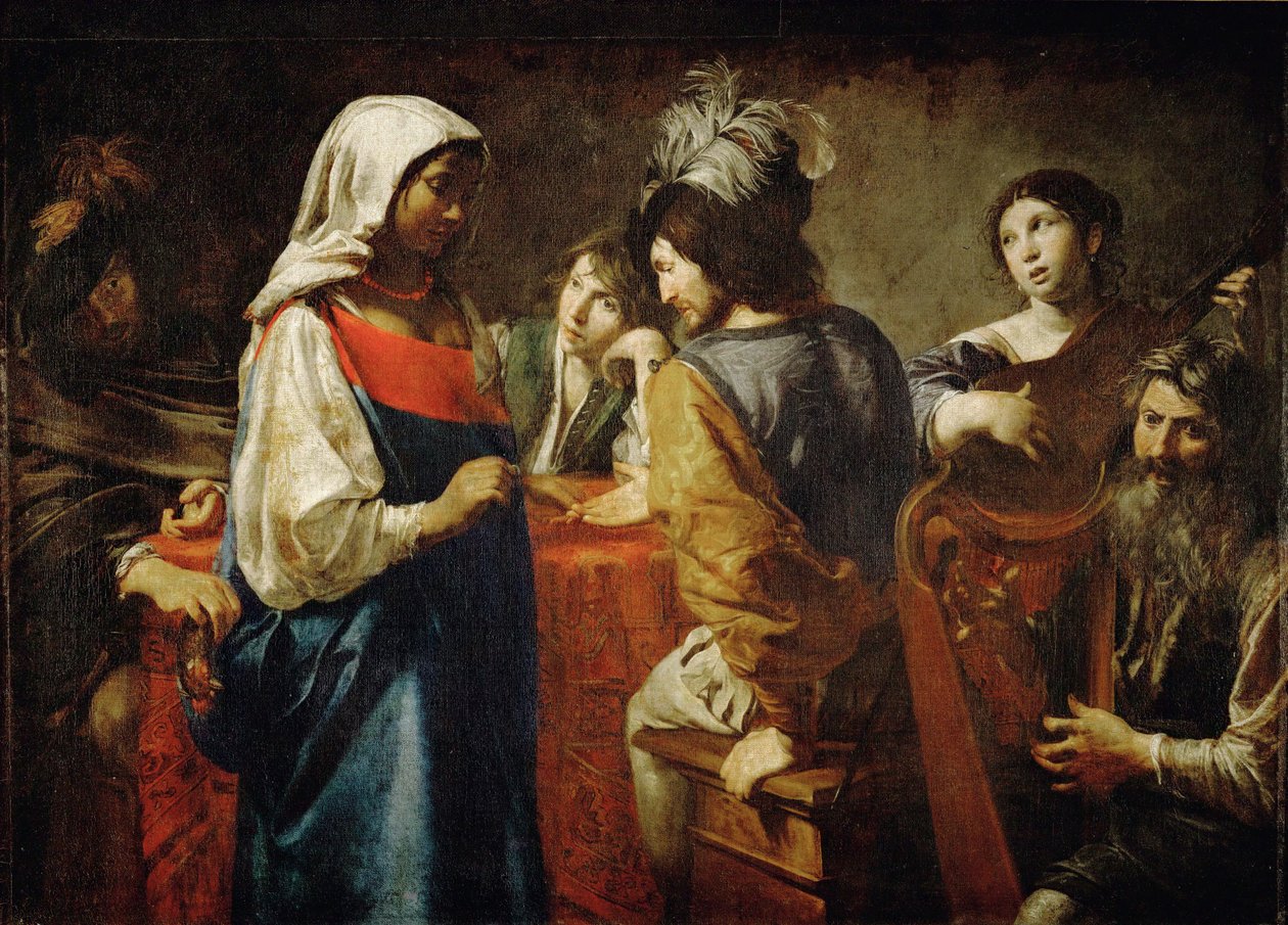La diseuse de bonne aventure - Spåkonen ... af Valentin de Boulogne