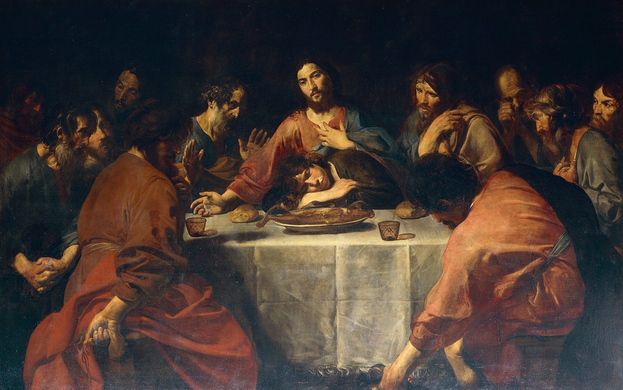 Sidste aftensmad af Valentin de Boulogne