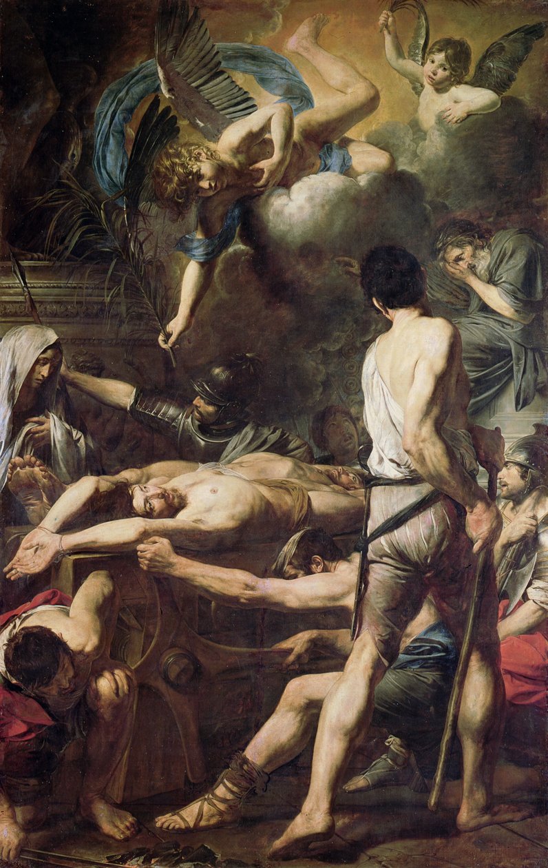 Martyrium af St. Processus og St. Martinian af Valentin de Boulogne