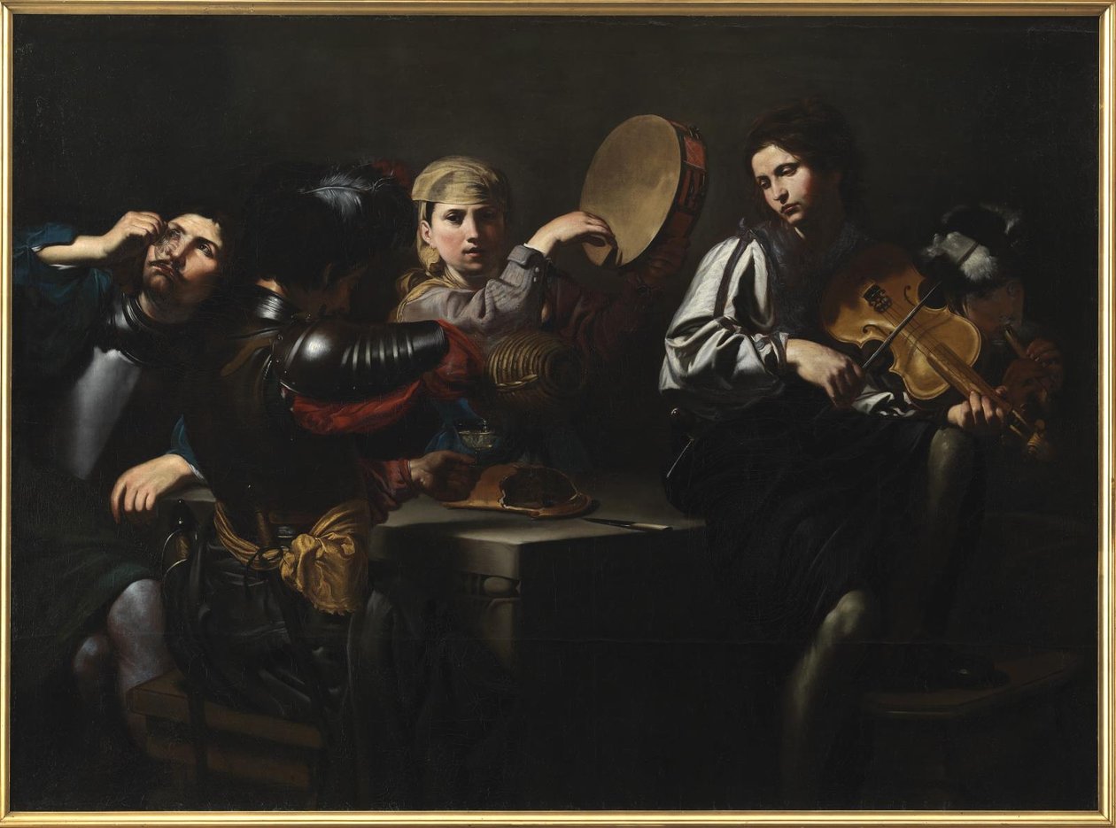 Musikere og soldater af Valentin de Boulogne