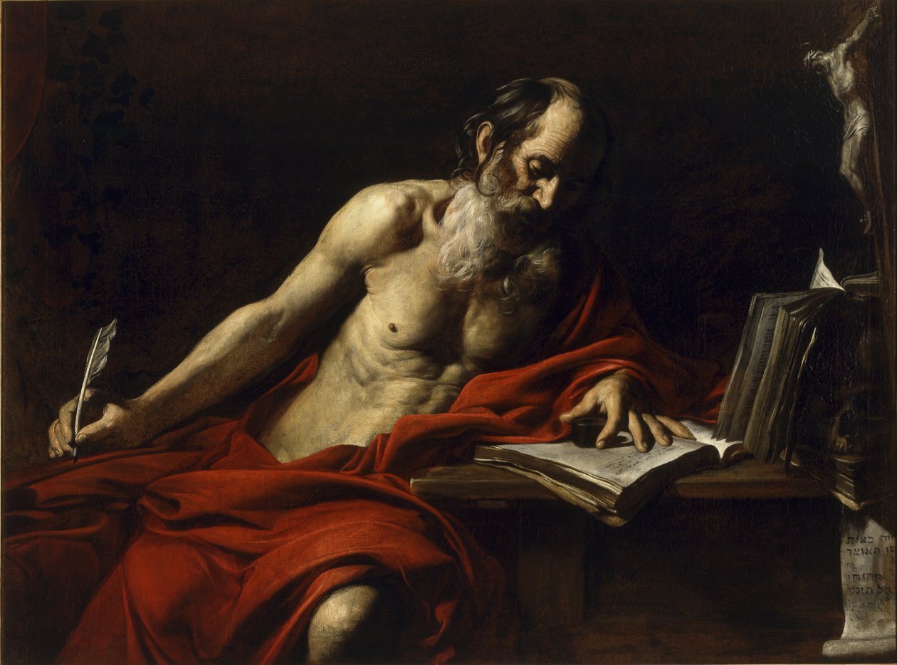 Sankt Jerome, 1618-1622 af Valentin de Boulogne