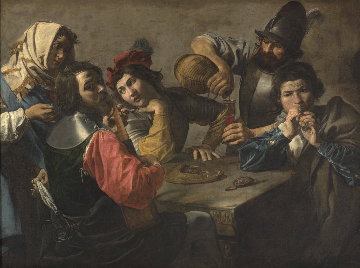 Koncerten (olie på lærred) af Valentin de Boulogne