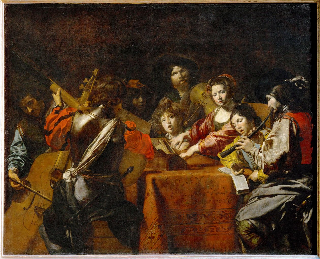 Un concert - En koncert ... af Valentin de Boulogne