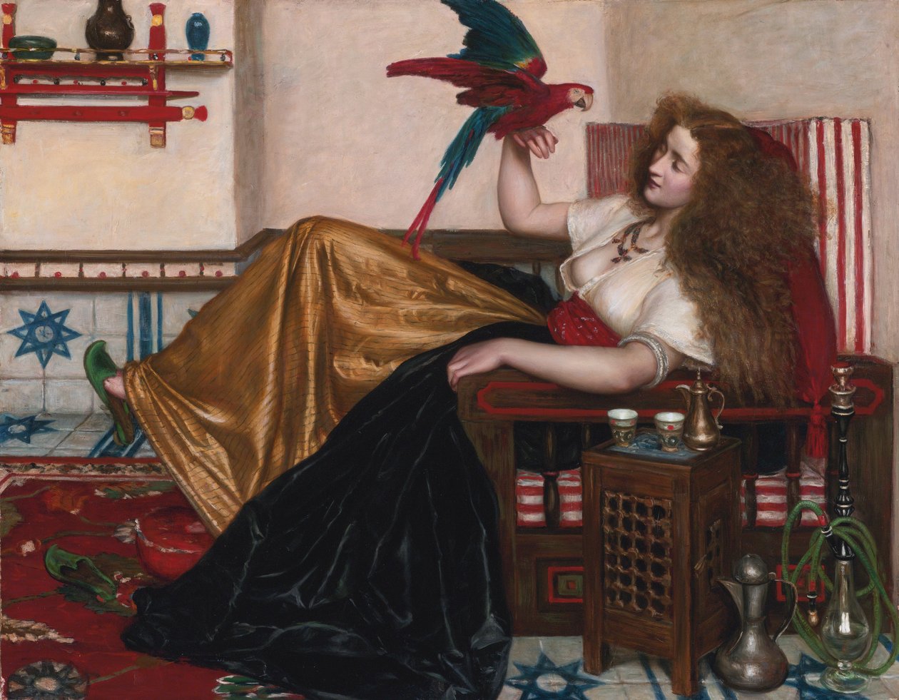 Fruen af Tooti-Nameh eller Legenden om papegøjen af Valentine Cameron Prinsep