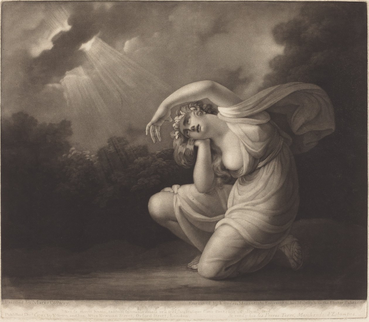 Clytie, 1785. af Valentine Green
