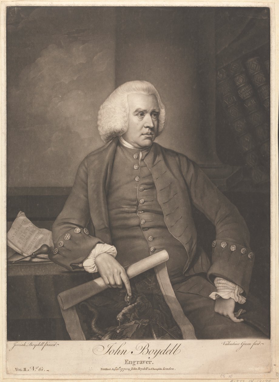 John Boydell, gravør af Valentine Green