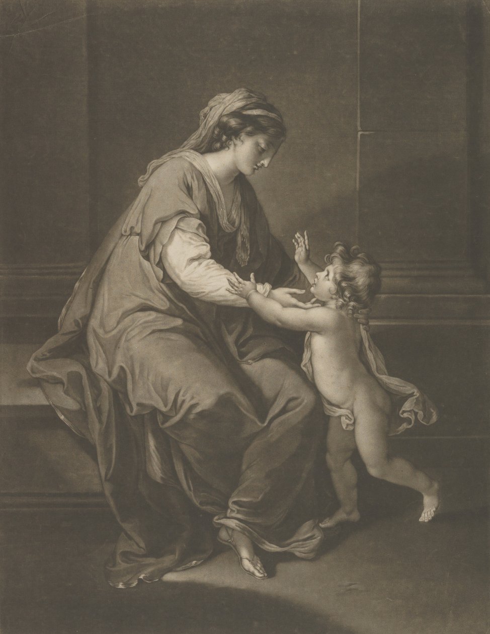 Madonna og barn, 3. december 1774. af Valentine Green