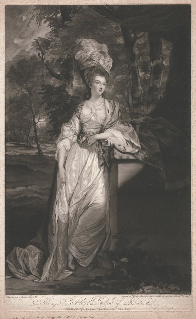Mary Isabella, hertuginde af Rutland af Valentine Green