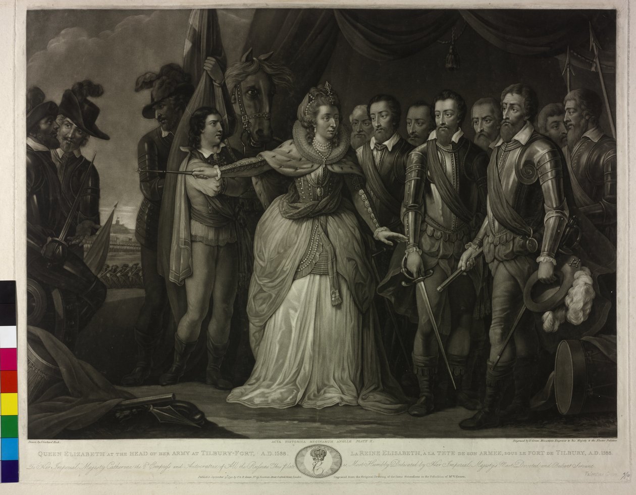 Dronning af England Elisabeth I af Valentine Green