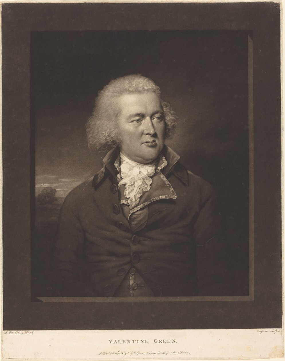 Valentine Grøn af Valentine Green after Lemuel Francis Abbott