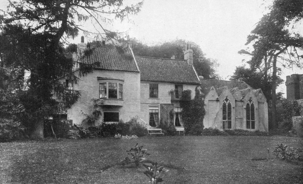 Alfred Lord Tennysons fødested, Somersby, Lincolnshire, 1924-1926. af Valentine and Sons Ltd