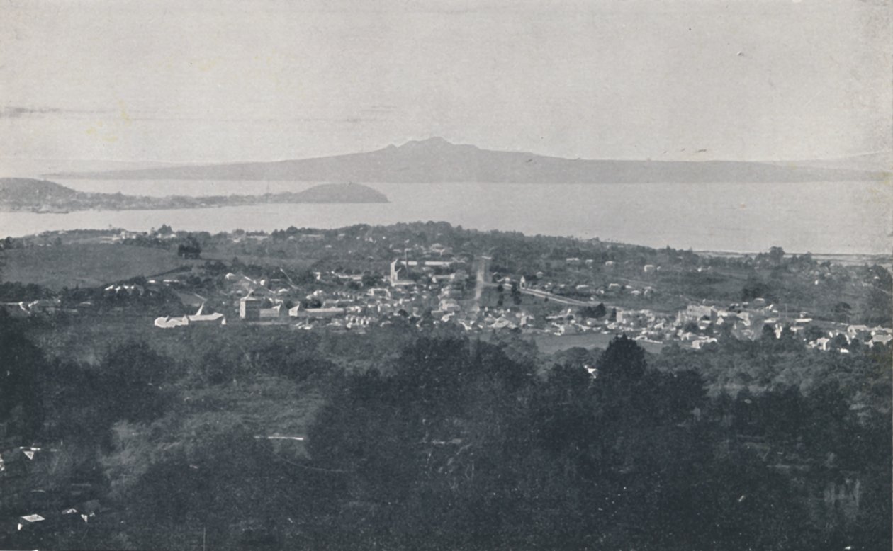 Auckland Harbour, 1924 af Valentine and Sons Ltd
