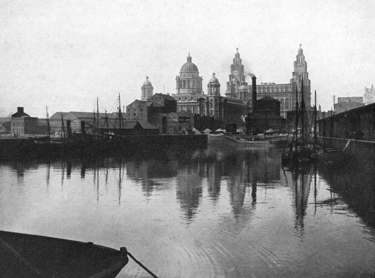 Canning Dock, Liverpool, 1924-1926 af Valentine and Sons Ltd