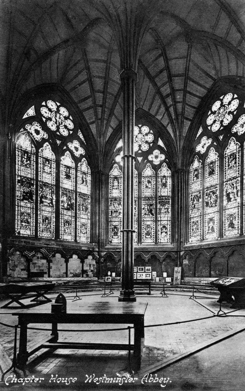 Chapter House, Westminster Abbey, det 20. århundrede af Valentine and Sons Ltd
