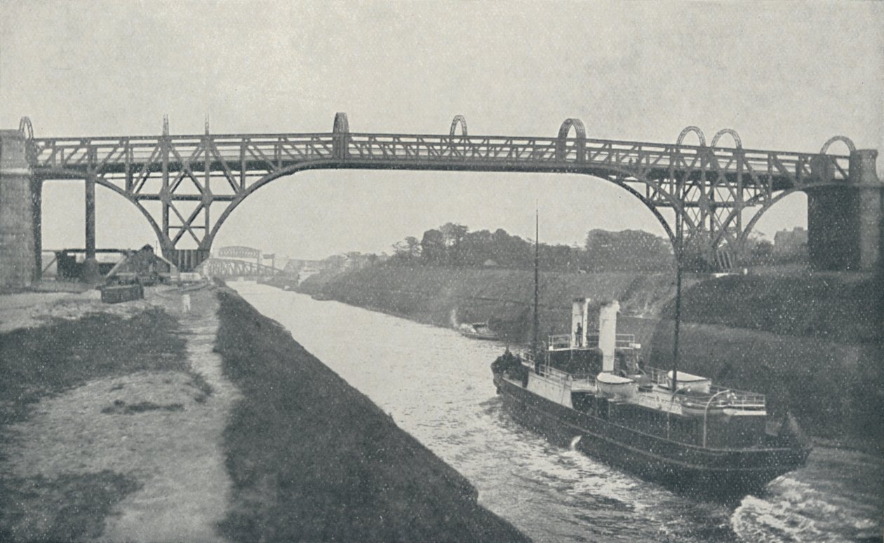 Manchester Ship Canal, 1910 af Valentine and Sons Ltd