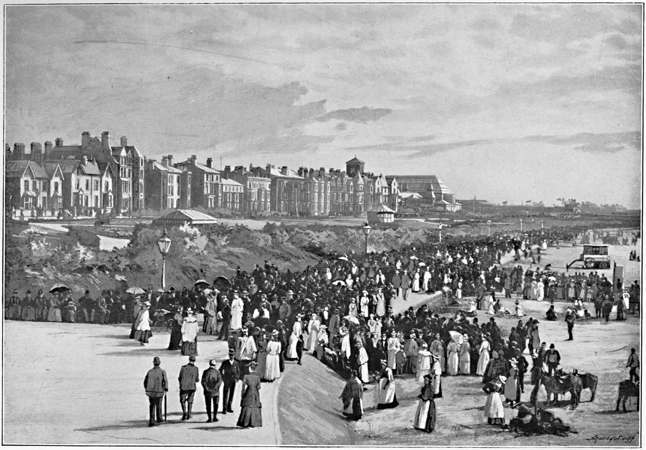 Marine Park, Southport, c1896 af Valentine and Sons Ltd