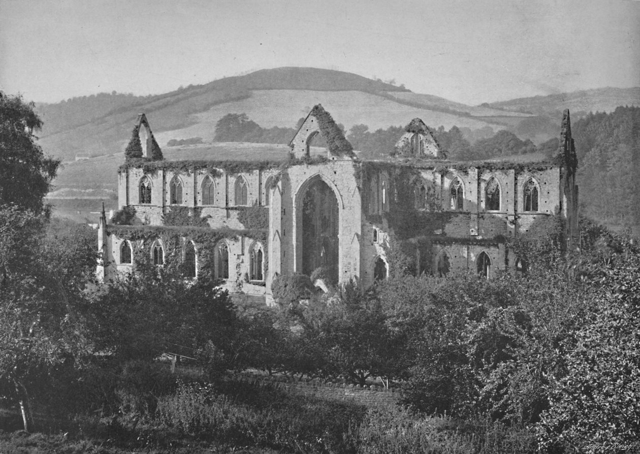 Tintern Abbey, c1896 af Valentine and Sons Ltd