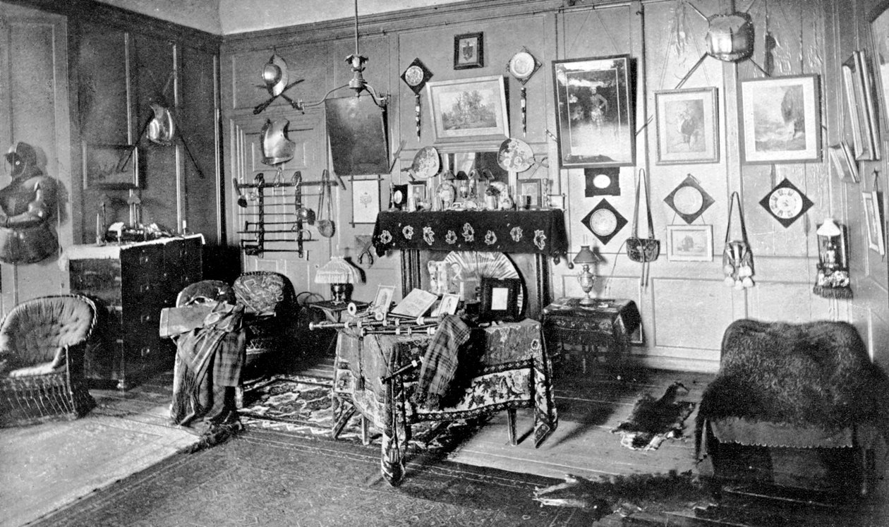Et værelse i Stirling Castle, Skotland, 1924-1926. af Valentine and Sons Ltd