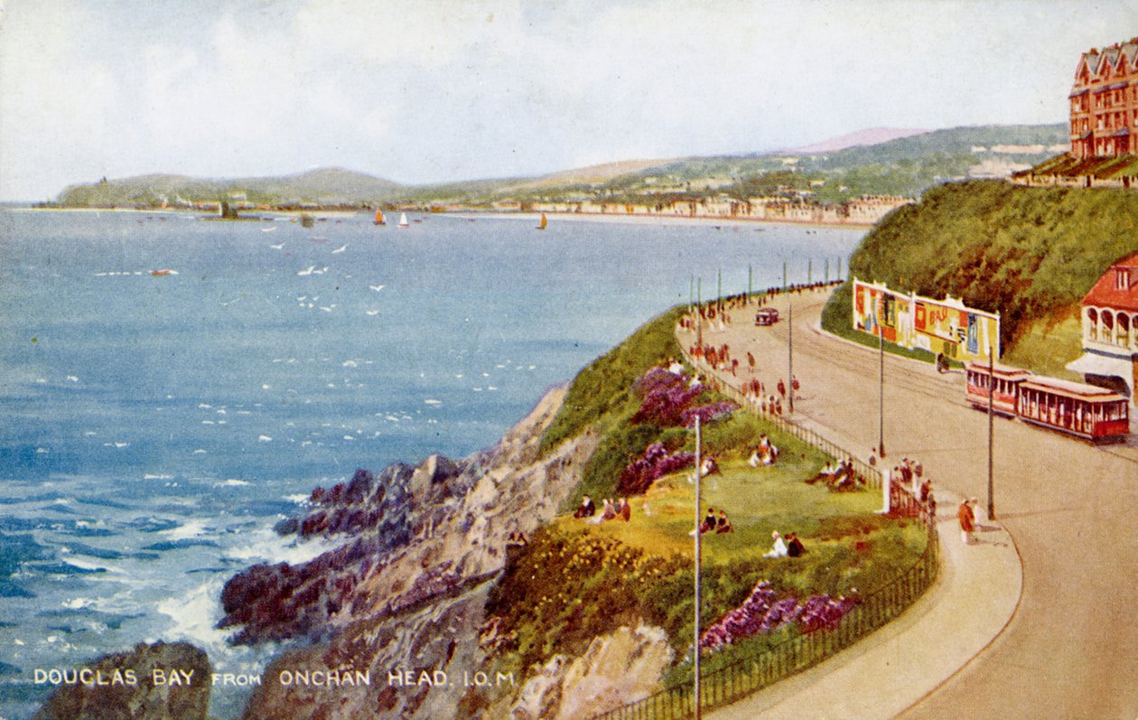 Douglas Bay fra Onchan Head, Isle of Man, c1930