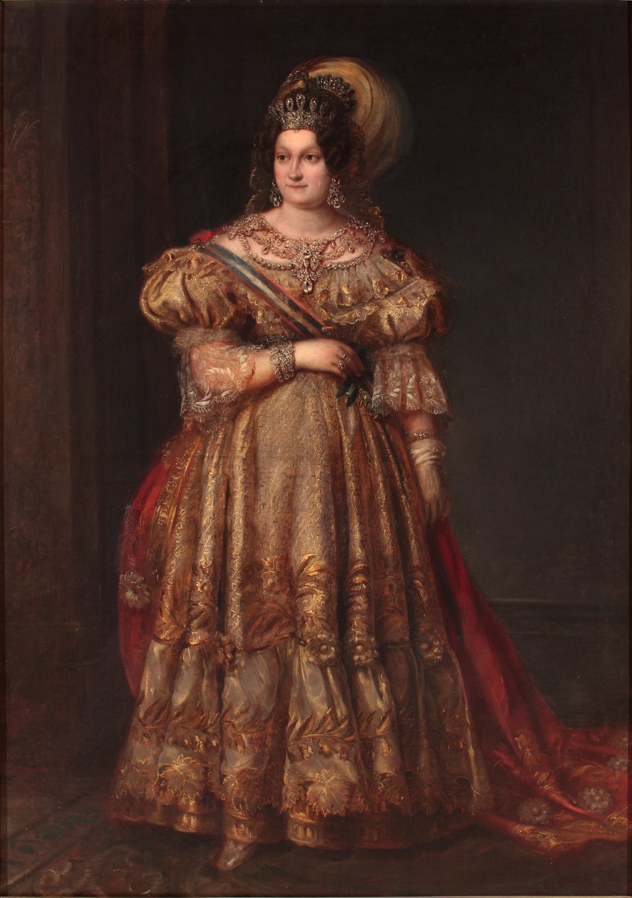 Maria Cristina fra Bourbon af Valentin Carderera y Solano