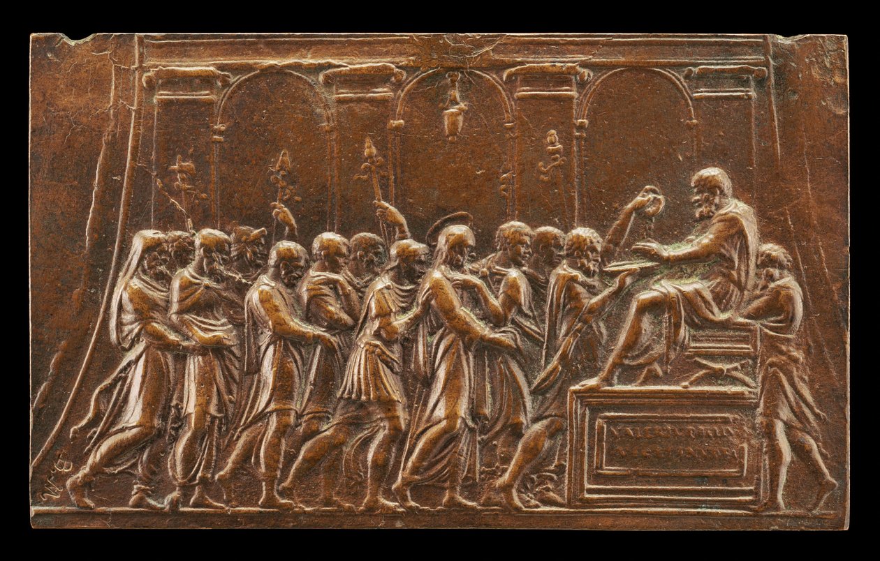 Kristus bragt for Pontius Pilatus. af Valerio Belli