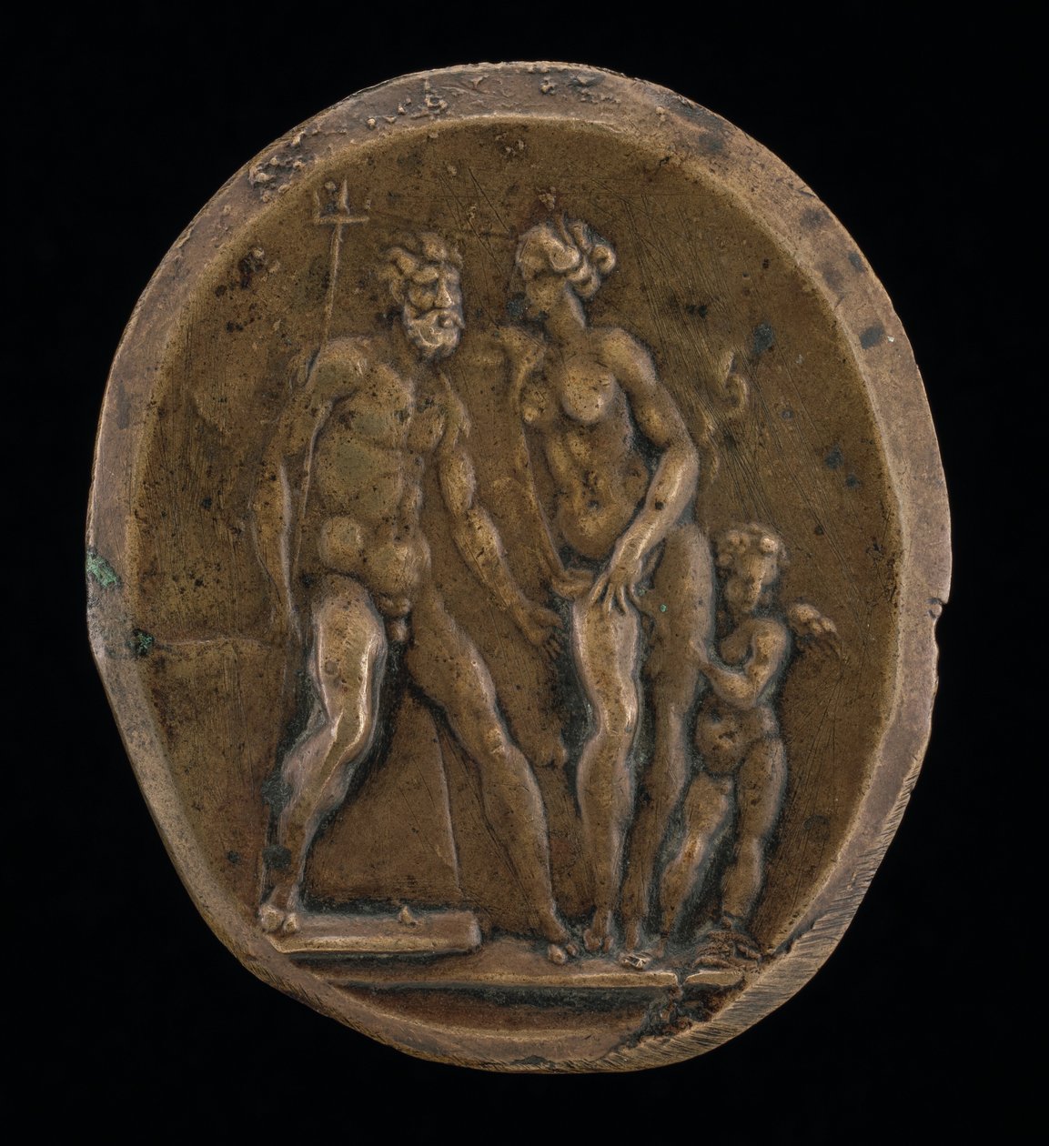 Neptun, Amphitrite og Amor. af Valerio Belli