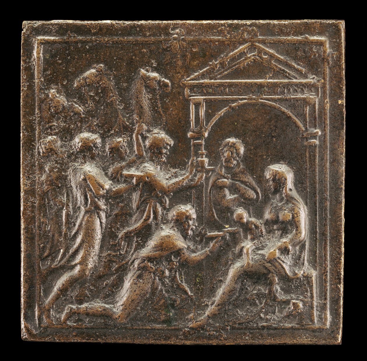 Magiernes tilbedelse, 1537 eller senere. af Valerio Belli