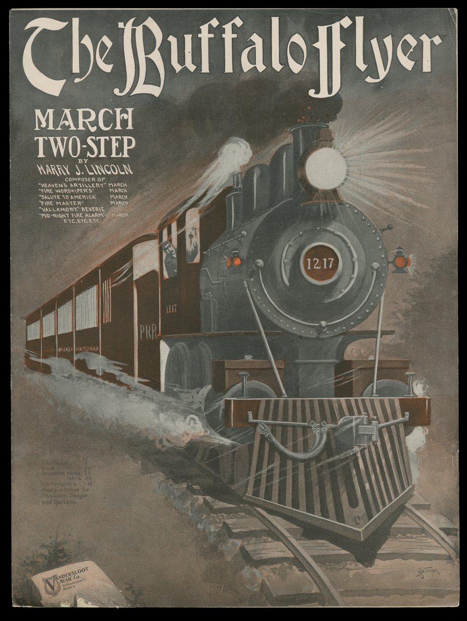 The Buffalo Flyer, ca. 1770-1959 (tryk) af Vandersloot Music Publishing Company
