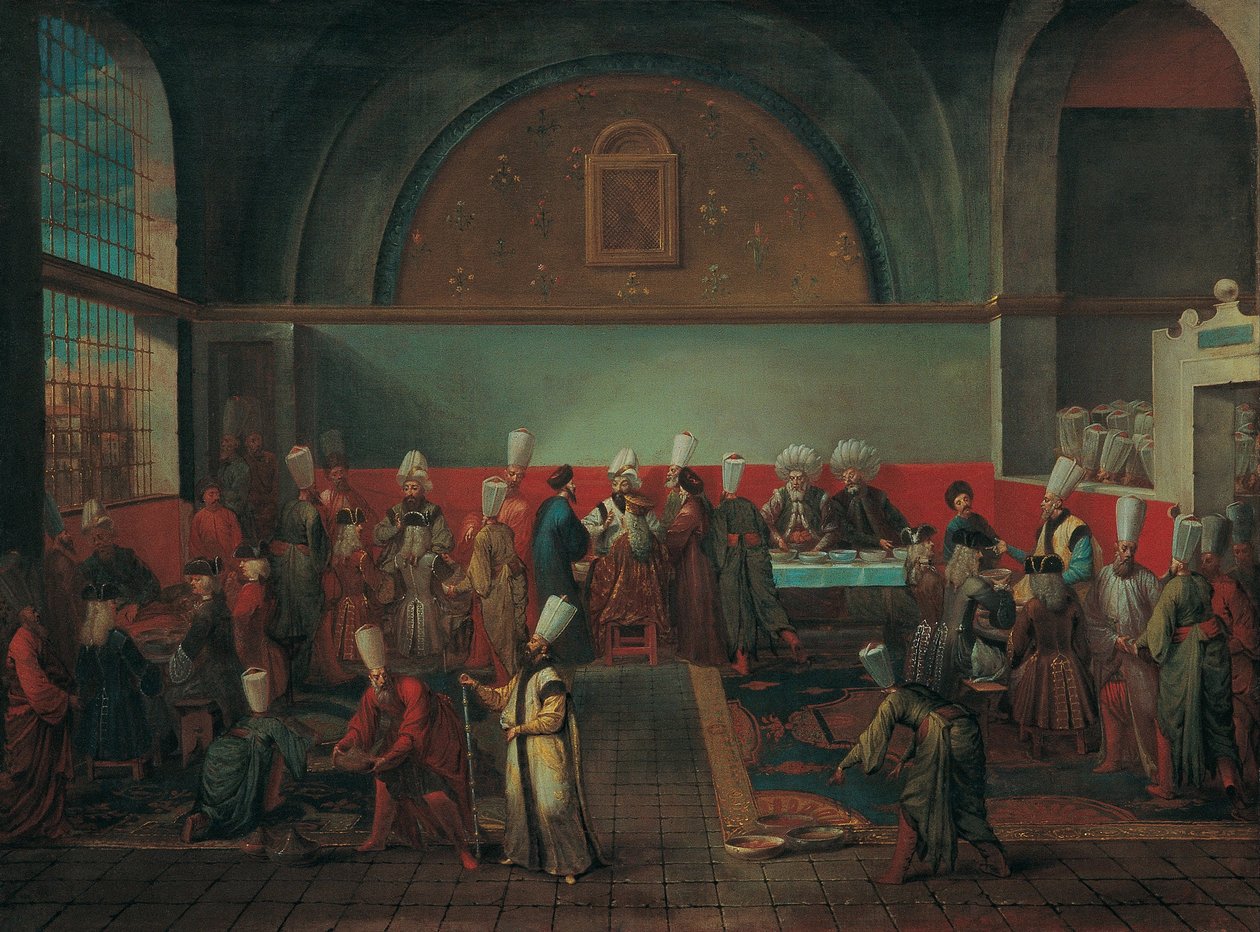 Middag i paladset til ære for en ambassadør, 1720