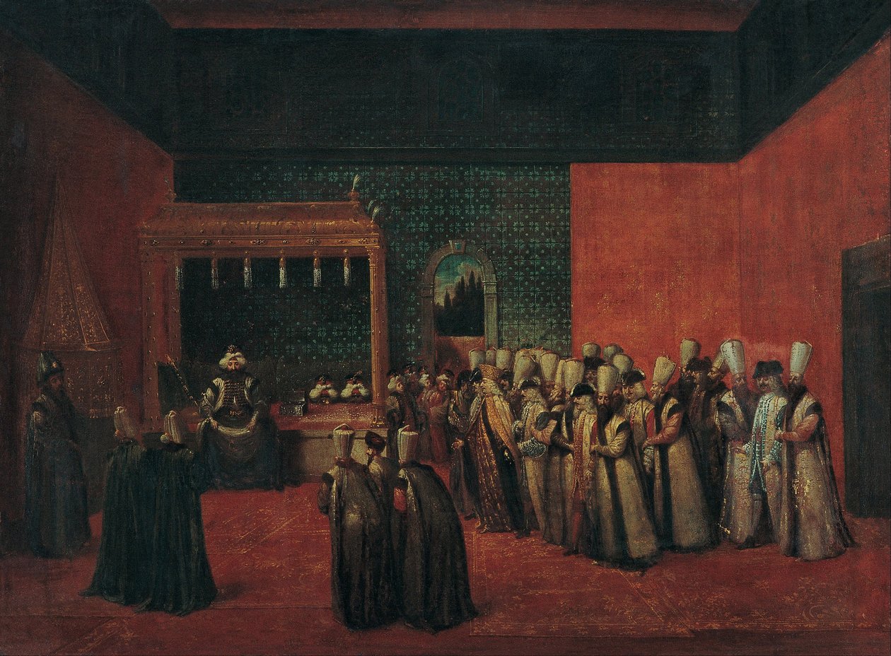 Sultan Ahmed III modtager en europæisk ambassadør, 1720