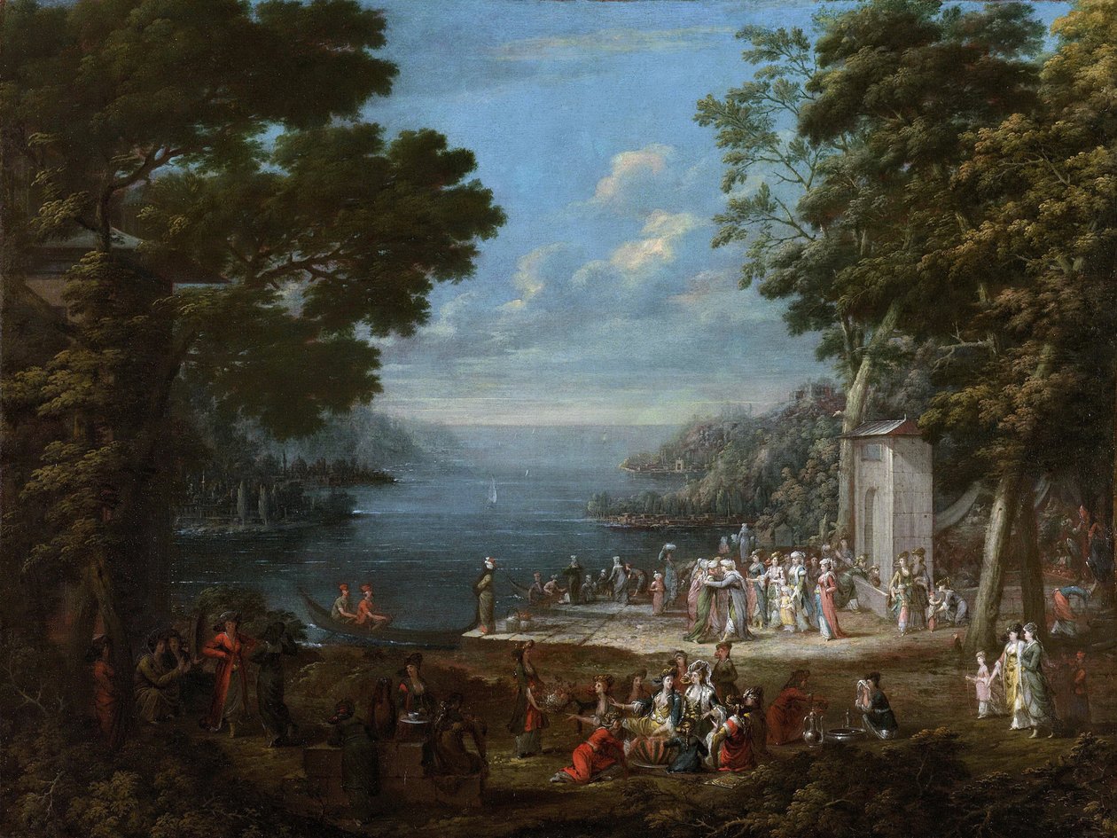 Kvindefestival på Bosporus, 1737 af Vanmour