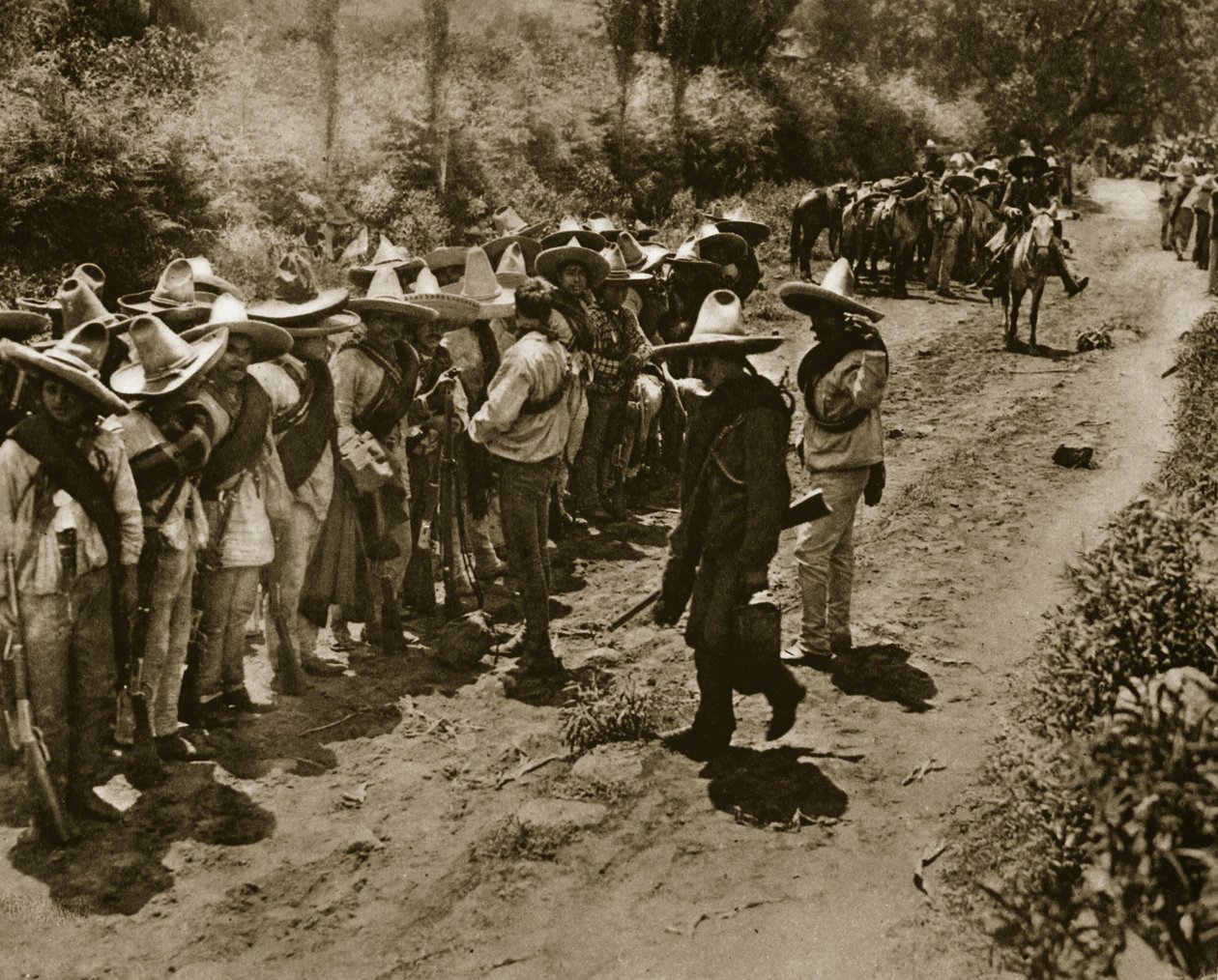 Zapatistas, ca. 1914 (bw-foto) af Vargas