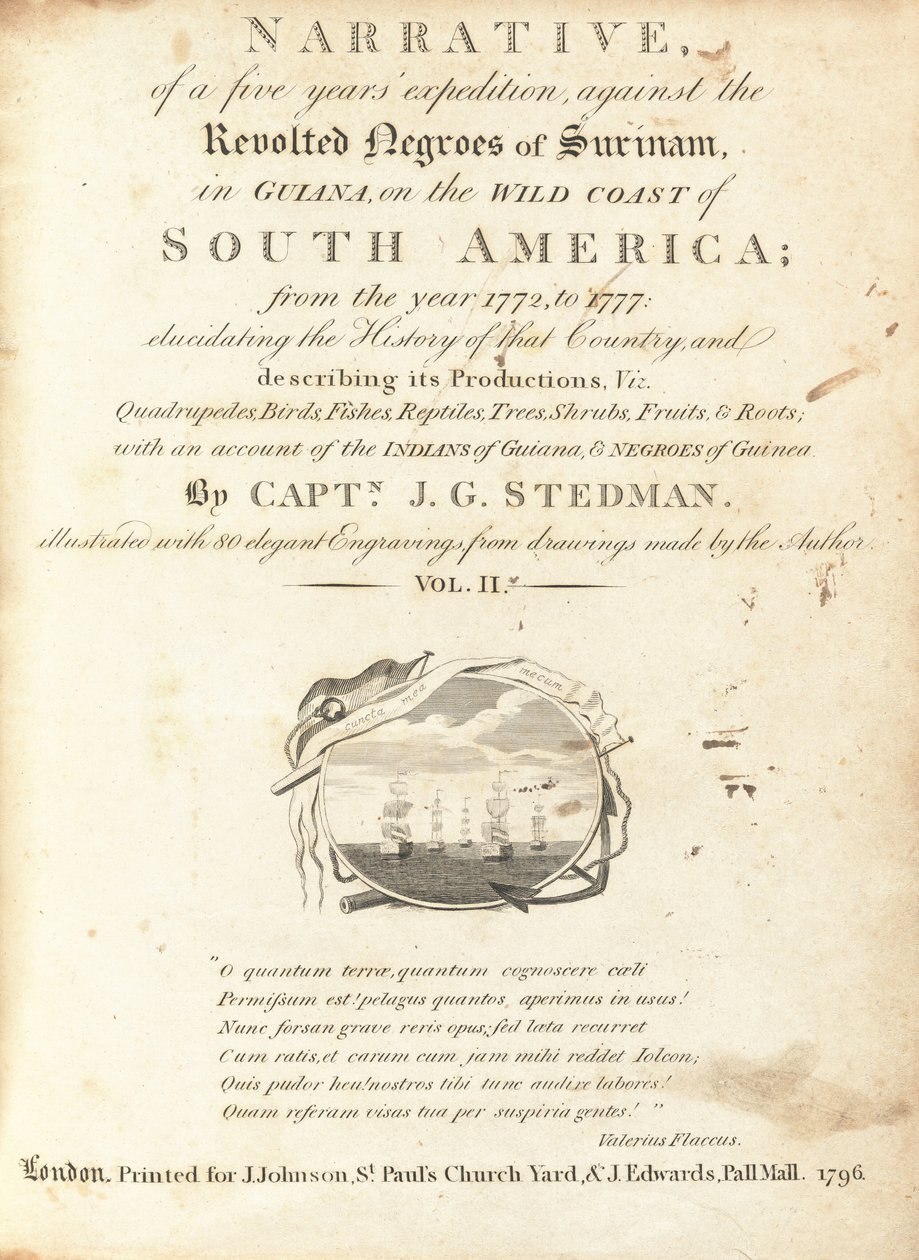 Fortælling om en fem års ekspedition mod de oprørte negre i Surinam i Guyana på Sydamerikas vilde kyst (bind II) af Various Artists, including William Blake, after John Gabriel Stedman