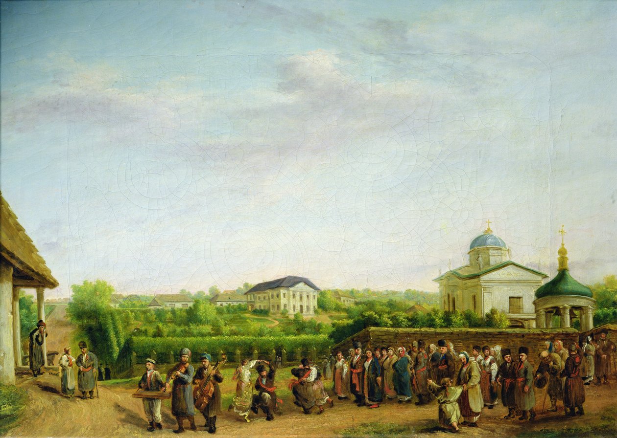 Et landbryllup af Vasili Andreevich Tropinin