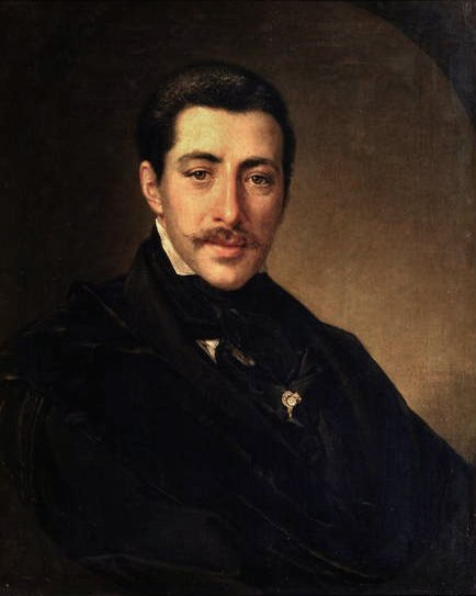 Portræt af forfatteren Alexander Sukhowo-Kobylin (1817-1903) af Vasili Andreevich Tropinin