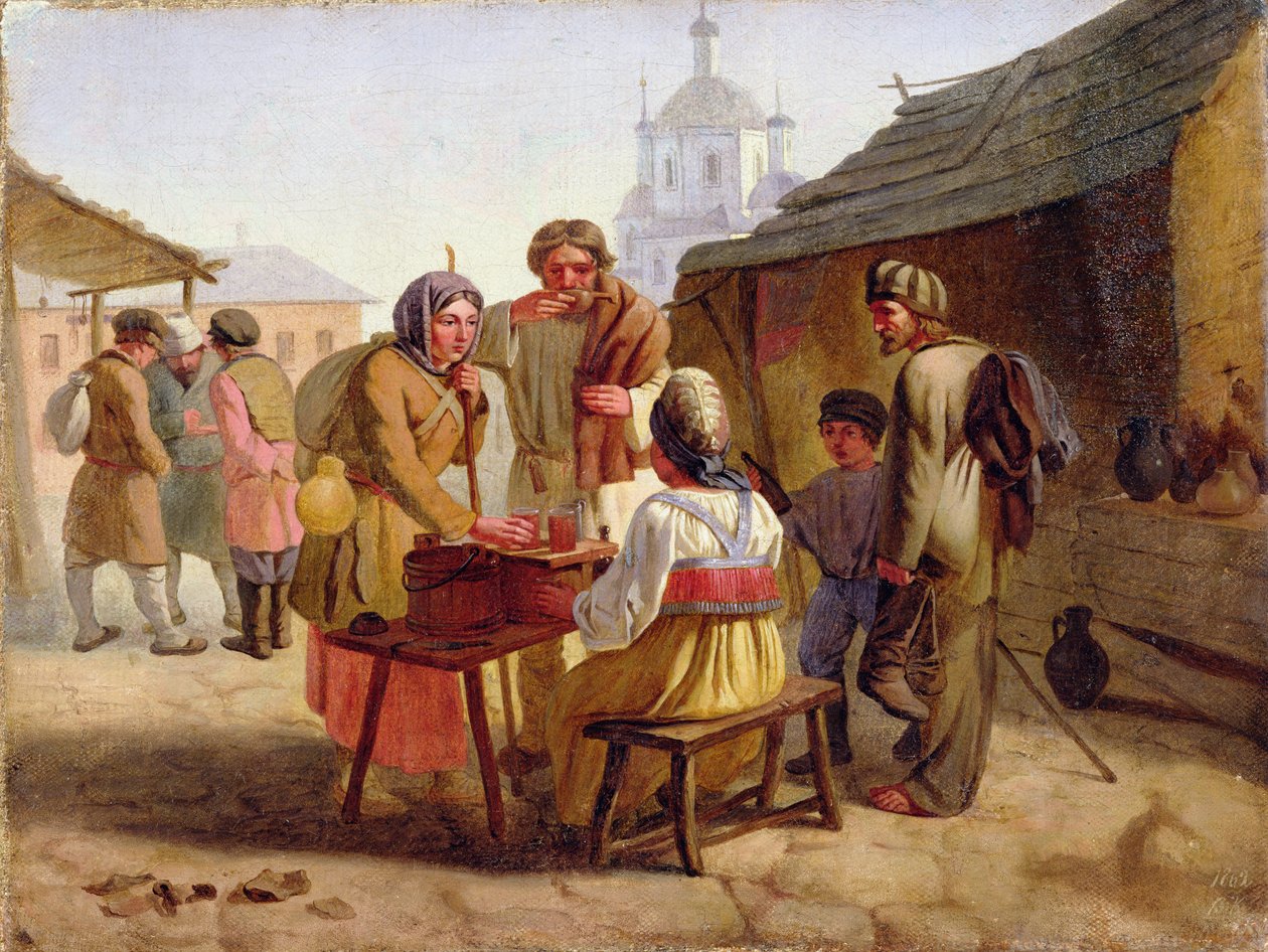 Kvas Sælger, 1862 af Vasili Efimovich Kallistov