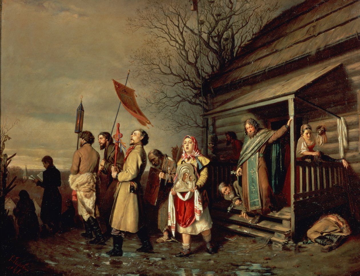 Påskeoptog, 1861 af Vasili Grigorevich Perov