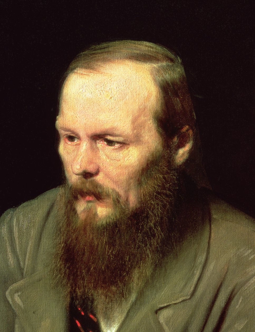 Portræt af Fjodor Dostojevskij (1821-81) 1872 (detalje af 67923) af Vasili Grigorevich Perov