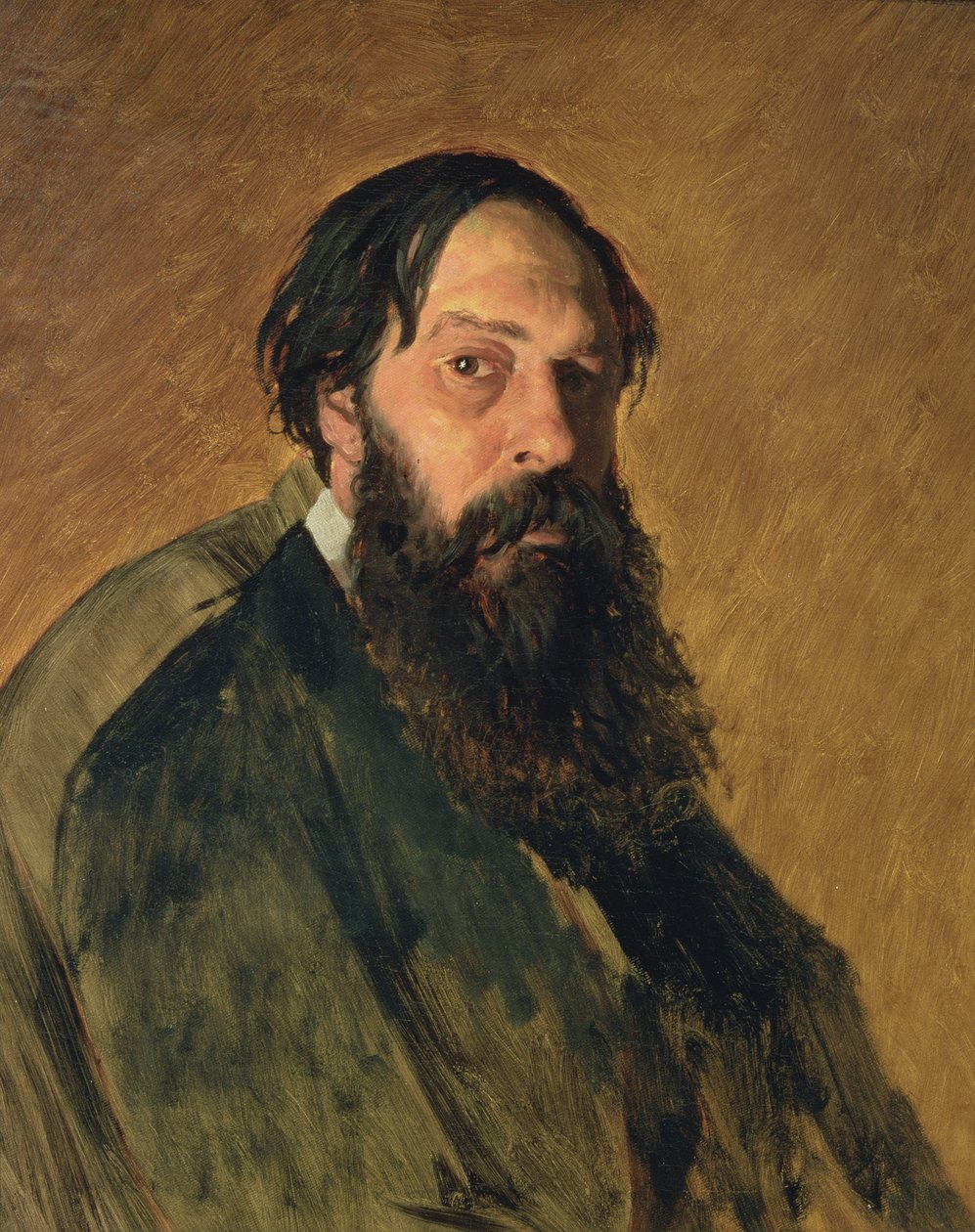 Portræt af kunstneren Alekei Kondratevich Sarasov (1830-1897) af Vasili Grigorevich Perov
