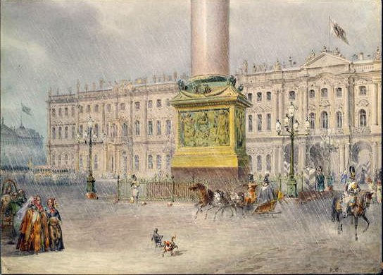 Slotspladsen i St. Petersborg, 1830