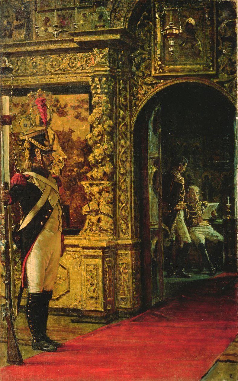 Marshal Davout i Chudov-klosteret, Moskva Kreml, 1900 af Vasili Vasilievich Vereshchagin