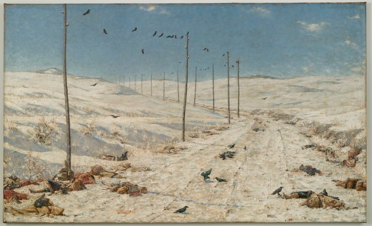 Krigsfangernes vej, c.1878-79 af Vasili Vasilievich Vereshchagin