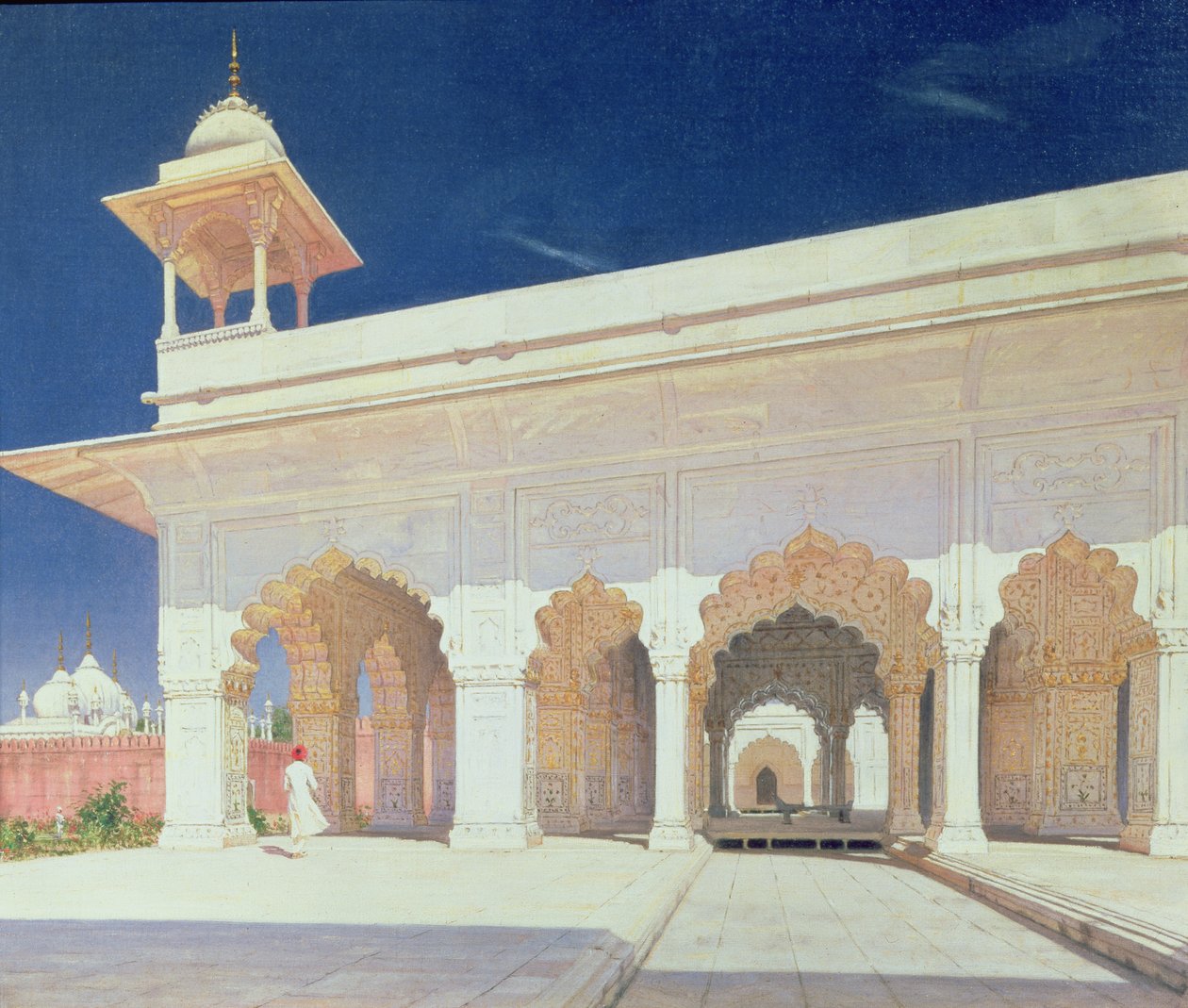 Shah Jahan-fortets tronsal i Delhi, 1875 af Vasili Vasilievich Vereshchagin